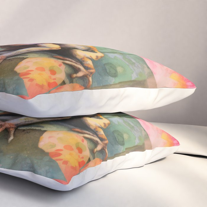 Colorful Frog Garden Indian Summer Flora And Wildlife Pillow Sham Gallery Image 3