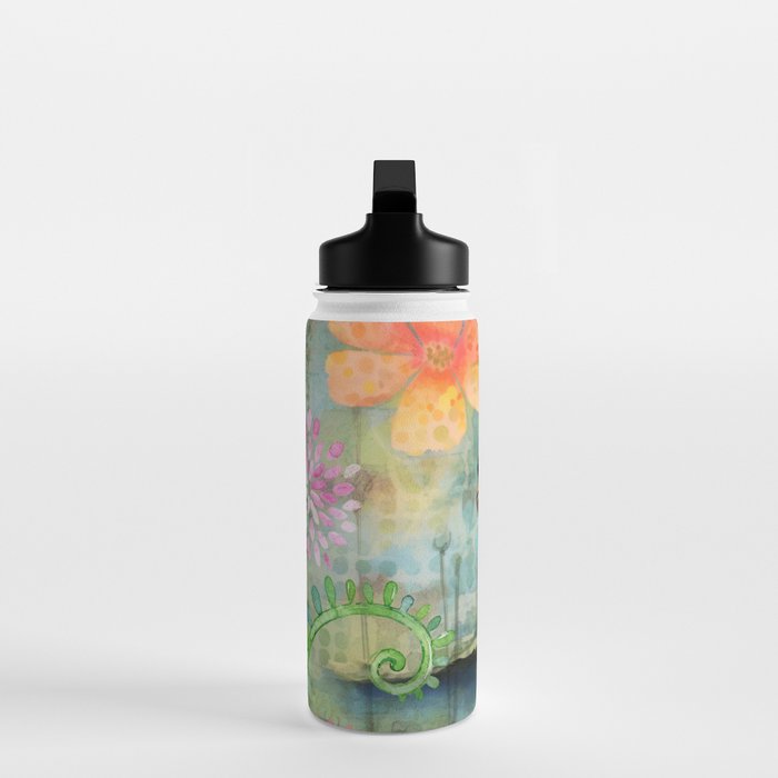 Colorful Frog Garden Indian Summer Flora And Wildlife Water Bottle Gallery Image 3