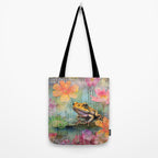 Colorful Frog Garden Indian Summer Flora And Wildlife Tote Bag Gallery Image 2