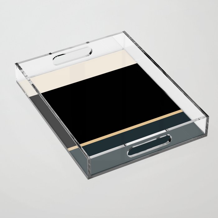 Contemporary Color Block XLV Acrylic Tray Gallery Image 1