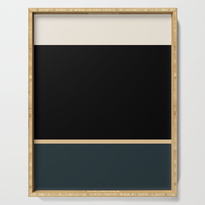 Contemporary Color Block XLV Serving Tray Gallery Image 1
