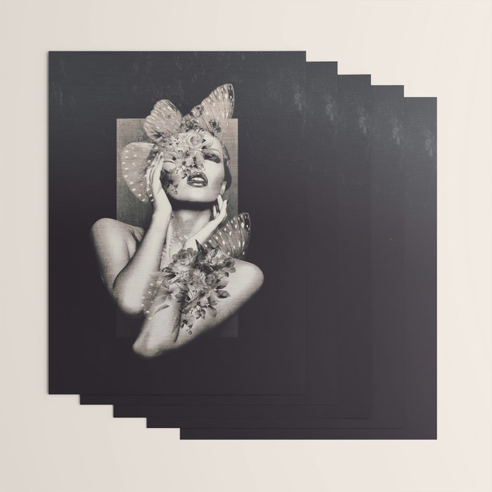 Lady Butterfly Wrapping Paper Gallery Image 3