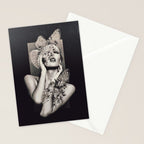 Lady Butterfly Stationery Card Gallery Image 2