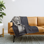 Lady Butterfly Throw Blanket Gallery Image 1