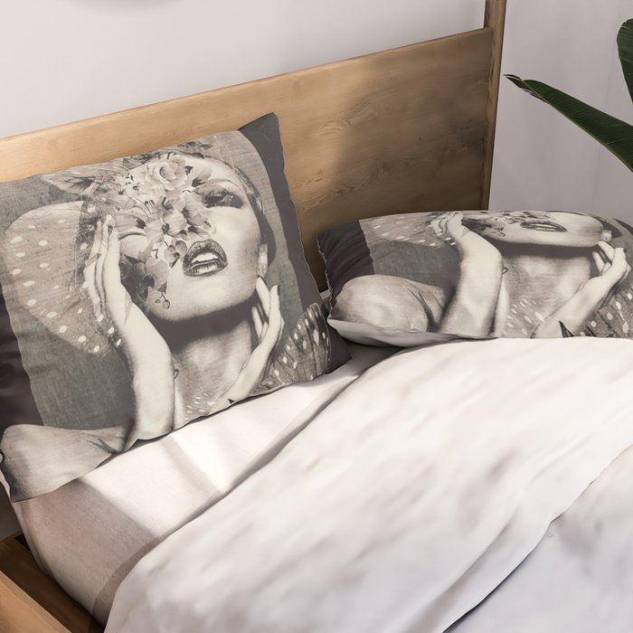 Lady Butterfly Pillow Sham Gallery Image 2