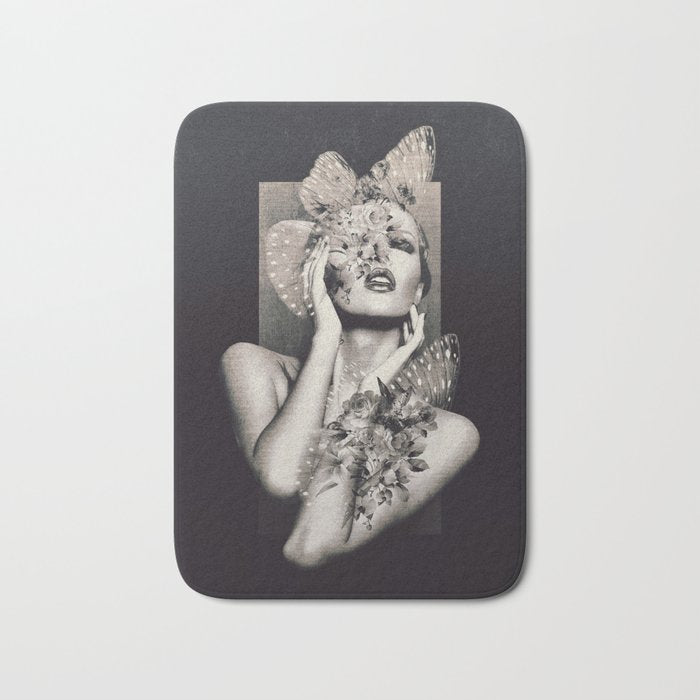 Lady Butterfly Bath Mat Gallery Image 1