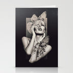 Lady Butterfly Stationery Card Gallery Image 2