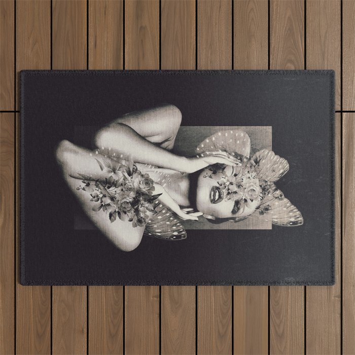 Lady Butterfly Outdoor Rug Gallery Image 1