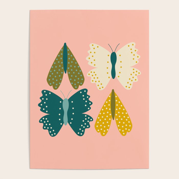Vintage Butterfly and Moth  Poster Gallery Image 1