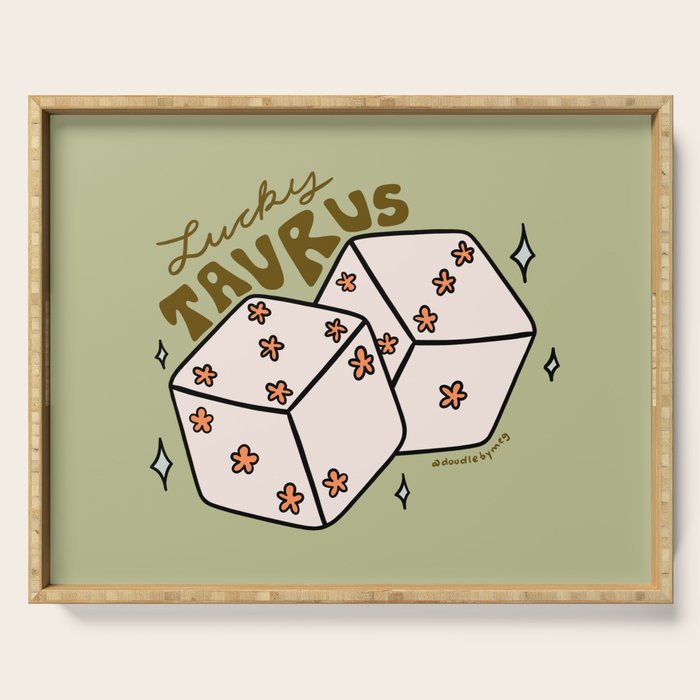 Taurus Dice Serving Tray Gallery Image 1