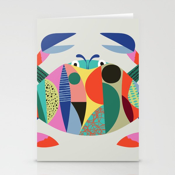 Mid Century Crab Stationery Card Gallery Image 2
