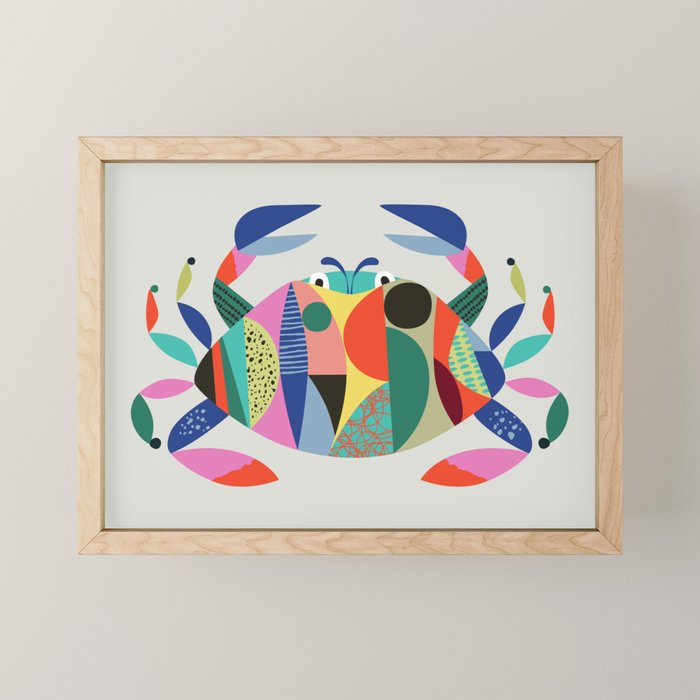 Mid Century Crab Mini Art Print Gallery Image 1