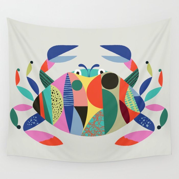 Mid Century Crab Wall Tapestry Gallery Image 4