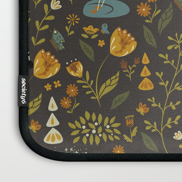 Zebras in Wild Fall Garden Laptop Sleeve Gallery Image 3