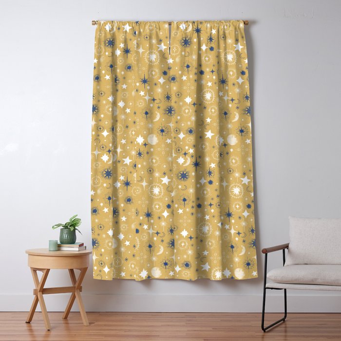 Illuminated star sky A Window Curtain Gallery Image 1