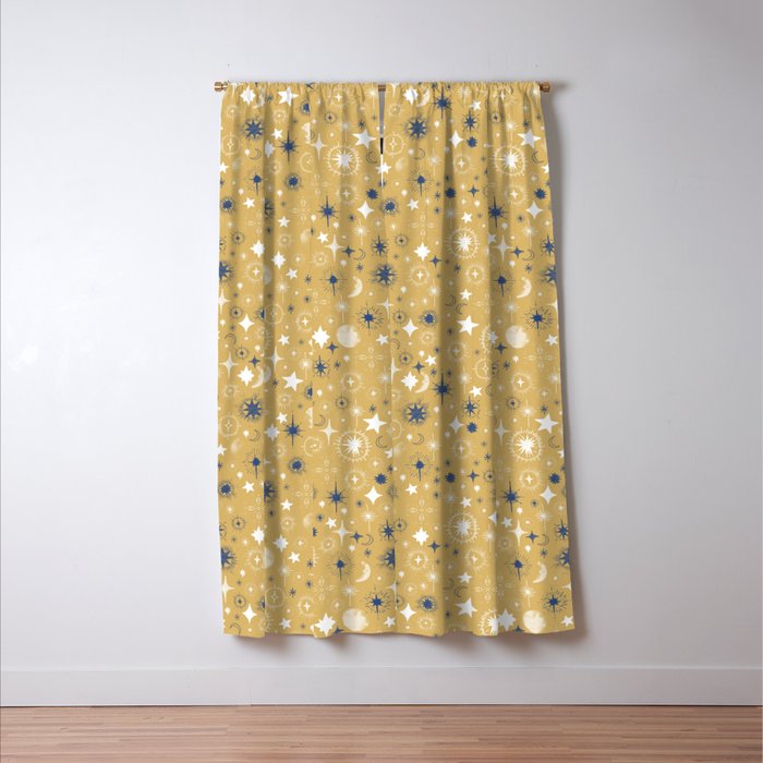 Illuminated star sky A Window Curtain Gallery Image 3