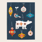 Christmas Retro decorations no2 Poster Gallery Image 4