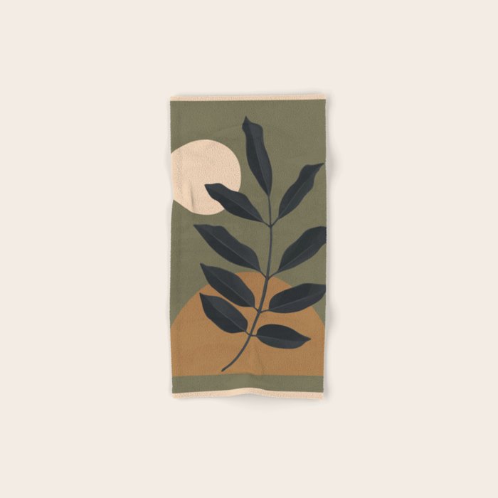 Abstract Art /Minimal Plant 40 Bath Towel Gallery Image 1