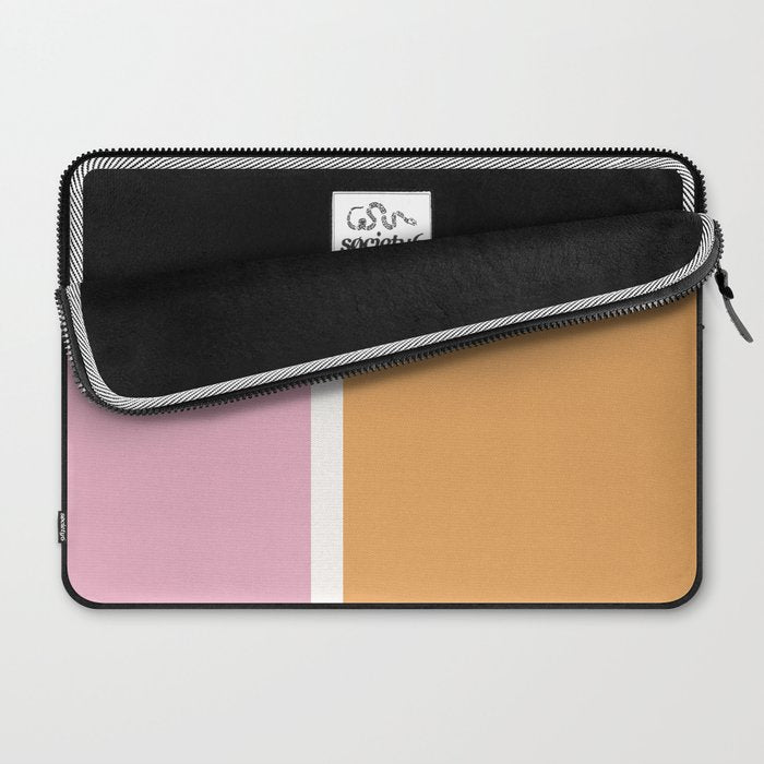 Color Block VII Orange Pink Laptop Sleeve Gallery Image 2