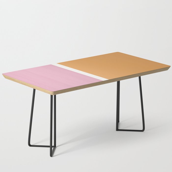 Color Block VII Orange Pink Coffee Table Gallery Image 1