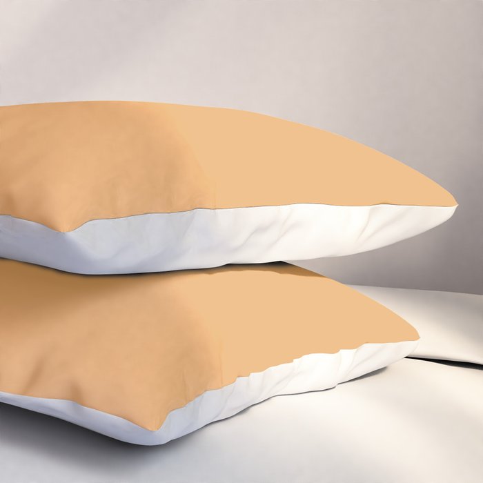 Color Block VII Orange Pink Pillow Sham Gallery Image 3