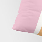 Color Block VII Orange Pink Pillow Sham Gallery Image 4