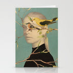 Woman and Birds Stationery Card Gallery Image 2