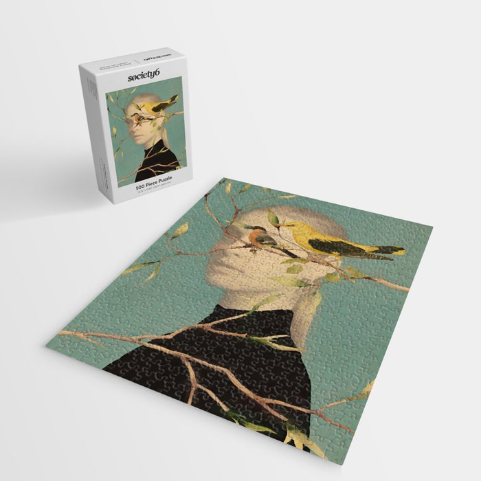 Woman and Birds Jigsaw Puzzle Gallery Image 2