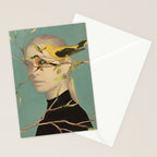 Woman and Birds Stationery Card Gallery Image 2
