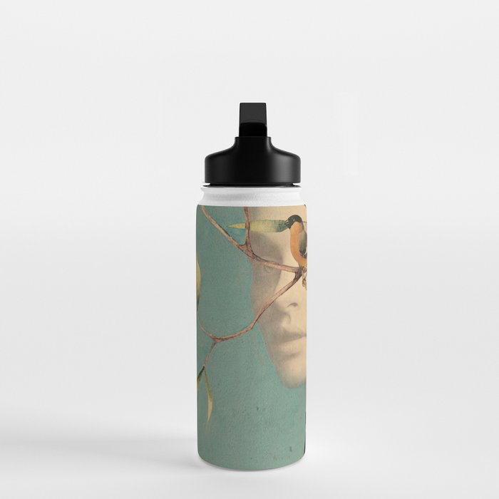 Woman and Birds Water Bottle Gallery Image 3