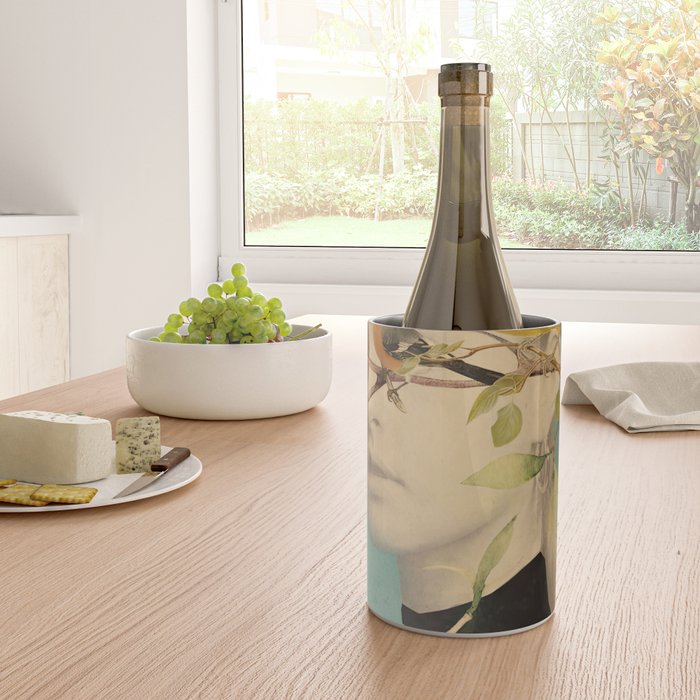 Woman and Birds Wine Chiller Gallery Image 4