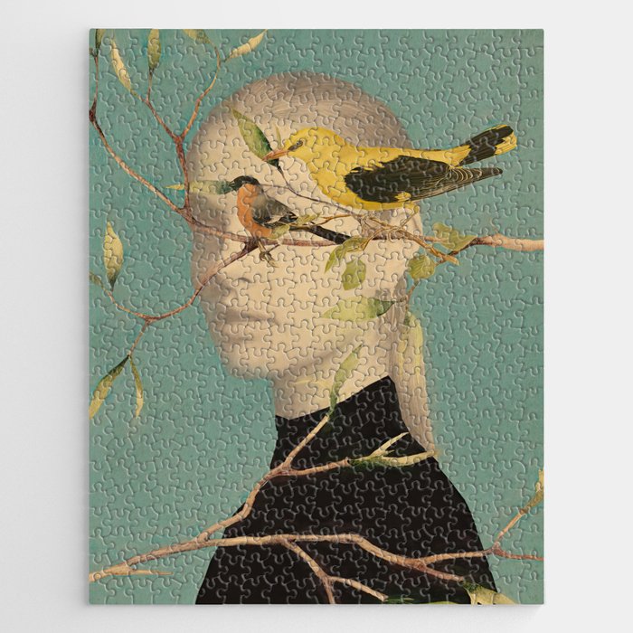 Woman and Birds Jigsaw Puzzle Gallery Image 1
