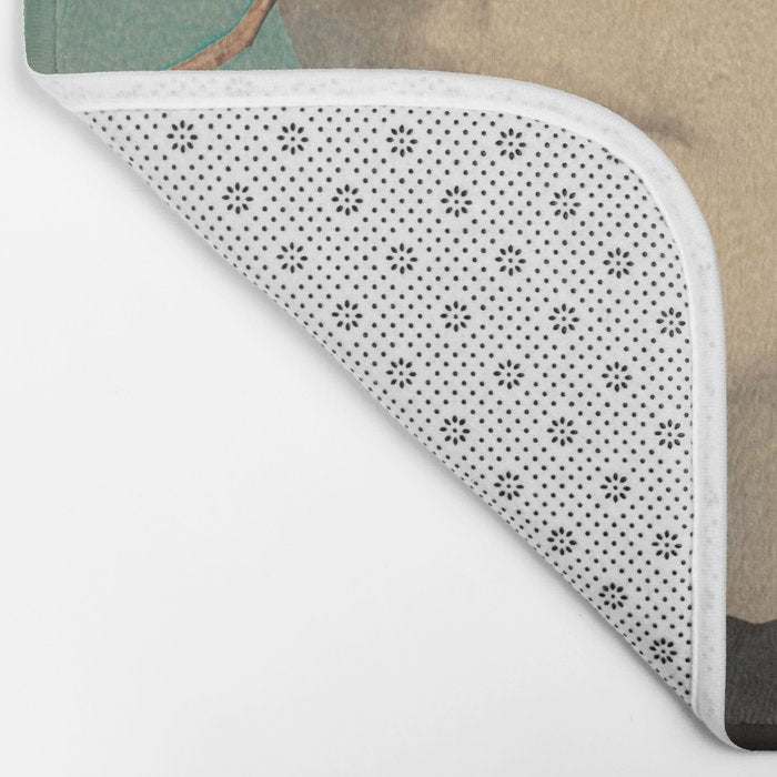 Woman and Birds Bath Mat Gallery Image 2
