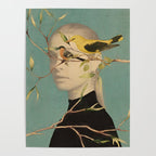 Woman and Birds Poster Gallery Image 4