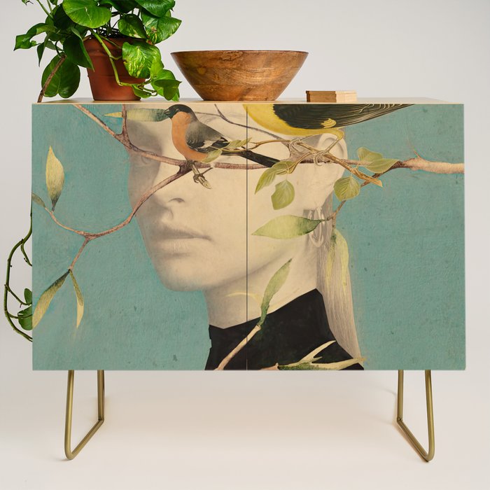 Woman and Birds Credenza Gallery Image 1