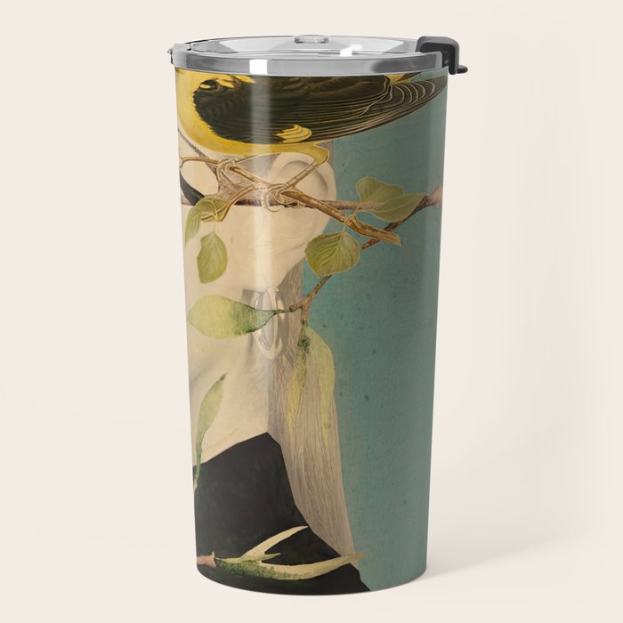 Woman and Birds Travel Mug Gallery Image 2