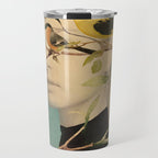 Woman and Birds Travel Mug Gallery Image 1