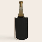 Modern Black And White Abstract Art 5 Wine Chiller Gallery Image 2