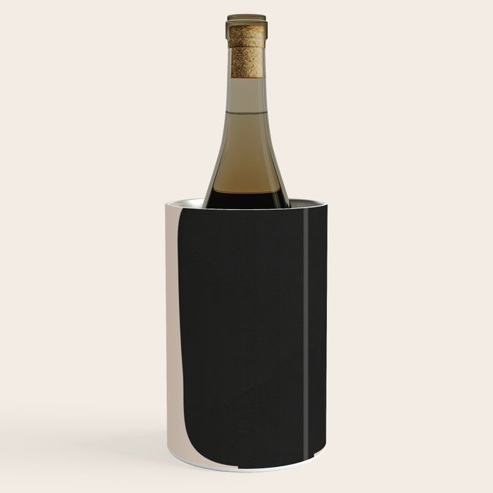 Modern Black And White Abstract Art 5 Wine Chiller Gallery Image 2