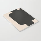 Modern Black And White Abstract Art 5 Notebook Gallery Image 3