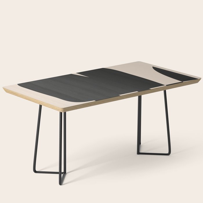 Modern Black And White Abstract Art 5 Coffee Table Gallery Image 1