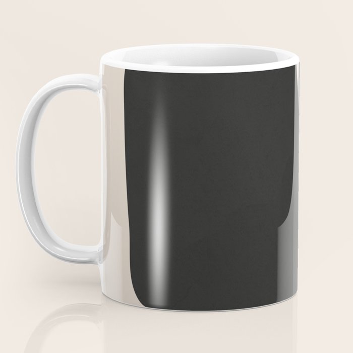 Modern Black And White Abstract Art 5 Coffee Mug Gallery Image 3