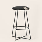 Modern Black And White Abstract Art 5 Stool Gallery Image 1