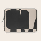 Modern Black And White Abstract Art 5 Laptop Sleeve Gallery Image 1