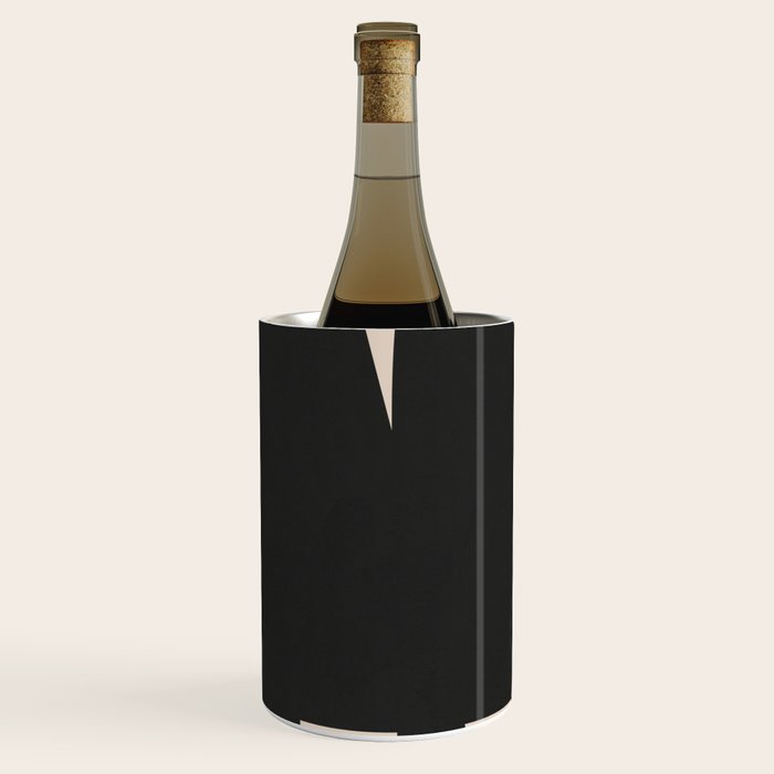 Modern Black And White Abstract Art 5 Wine Chiller Gallery Image 1