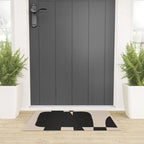 Modern Black And White Abstract Art 5 Welcome Mat Gallery Image 3