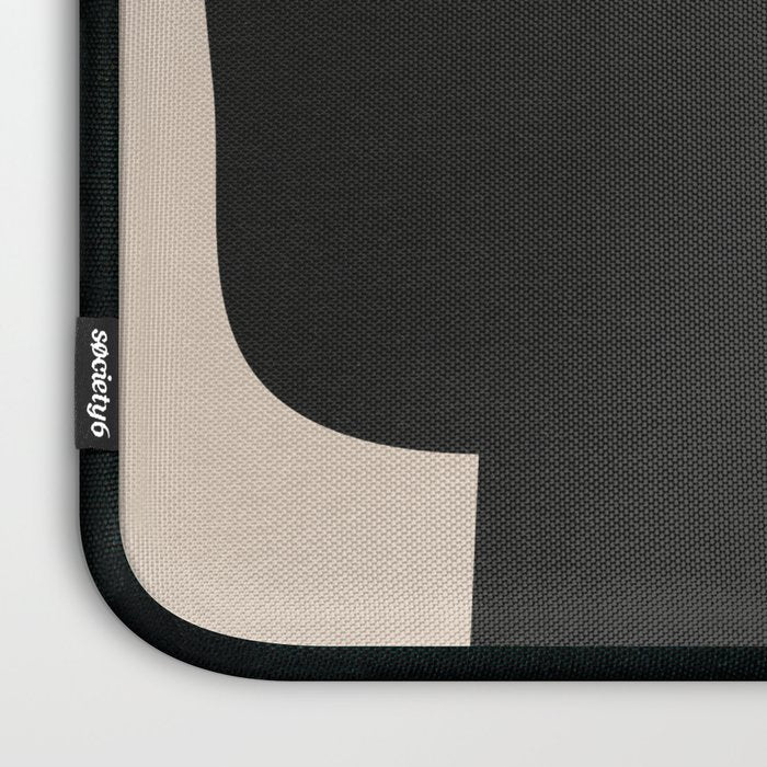 Modern Black And White Abstract Art 5 Laptop Sleeve Gallery Image 3