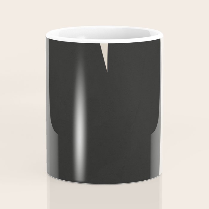 Modern Black And White Abstract Art 5 Coffee Mug Gallery Image 4