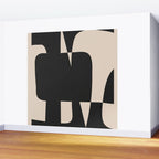 Modern Black And White Abstract Art 5 Wall Mural Gallery Image 2