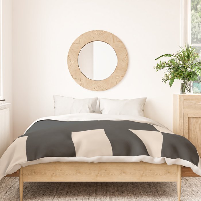 Modern Black And White Abstract Art 5 Duvet Cover Gallery Image 3